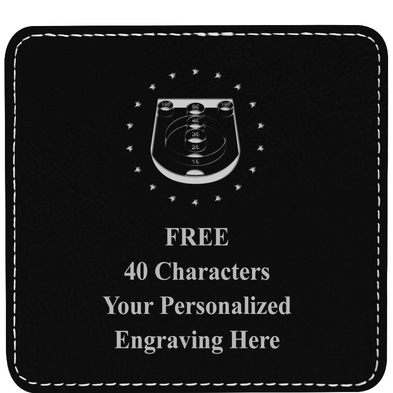 4" COASTER LEATHERETTE