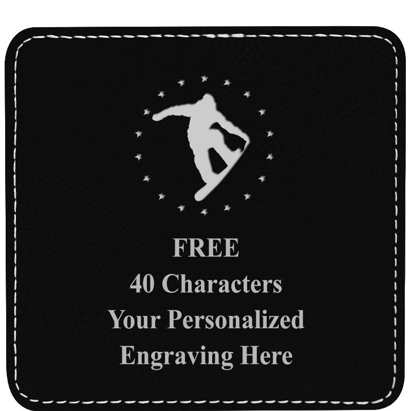 4" COASTER LEATHERETTE