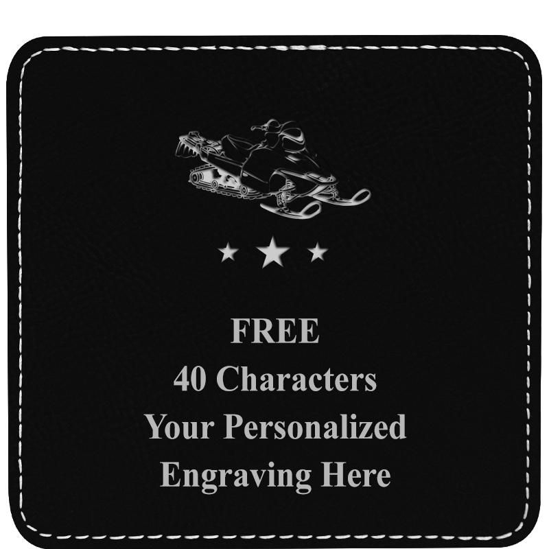 4" COASTER LEATHERETTE