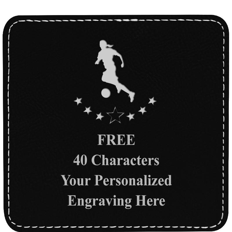 4" COASTER LEATHERETTE