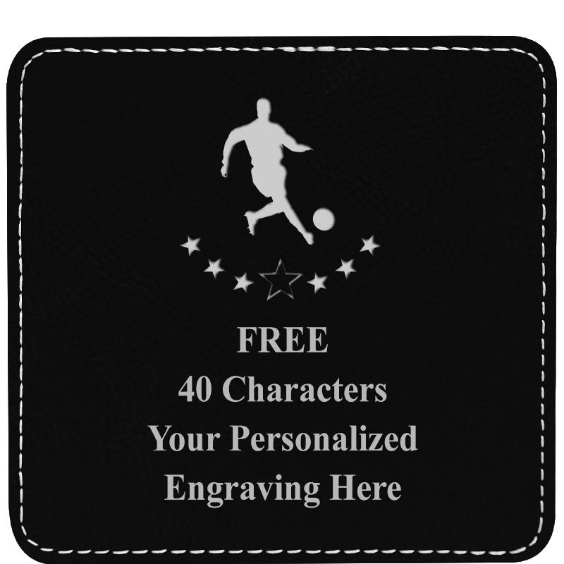 4" COASTER LEATHERETTE