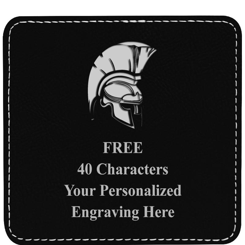 4" COASTER LEATHERETTE