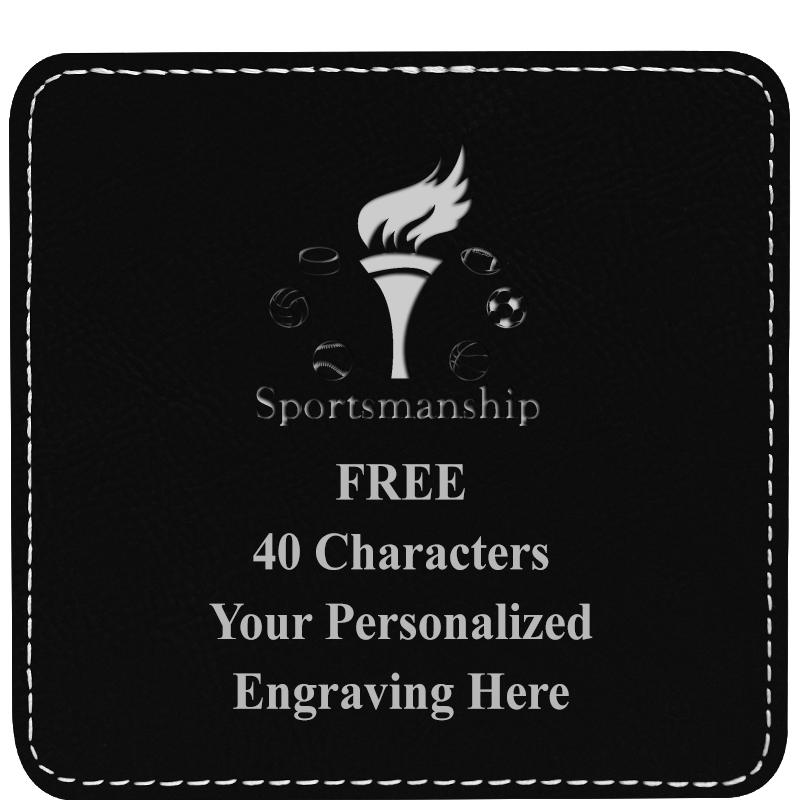 4" COASTER LEATHERETTE