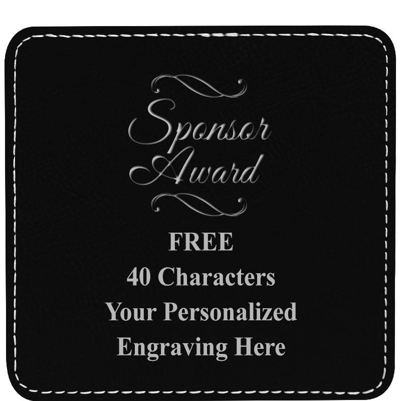 4" COASTER LEATHERETTE