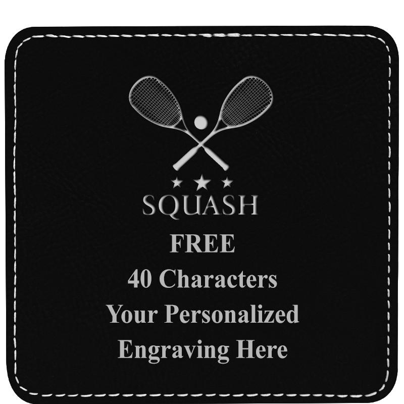 4" COASTER LEATHERETTE