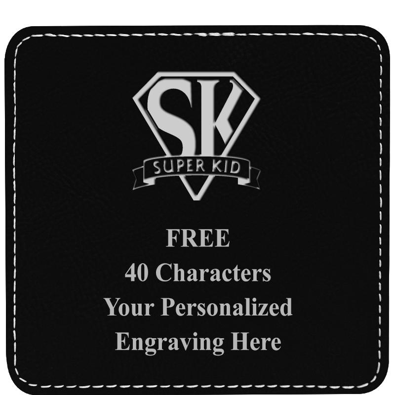 4" COASTER LEATHERETTE