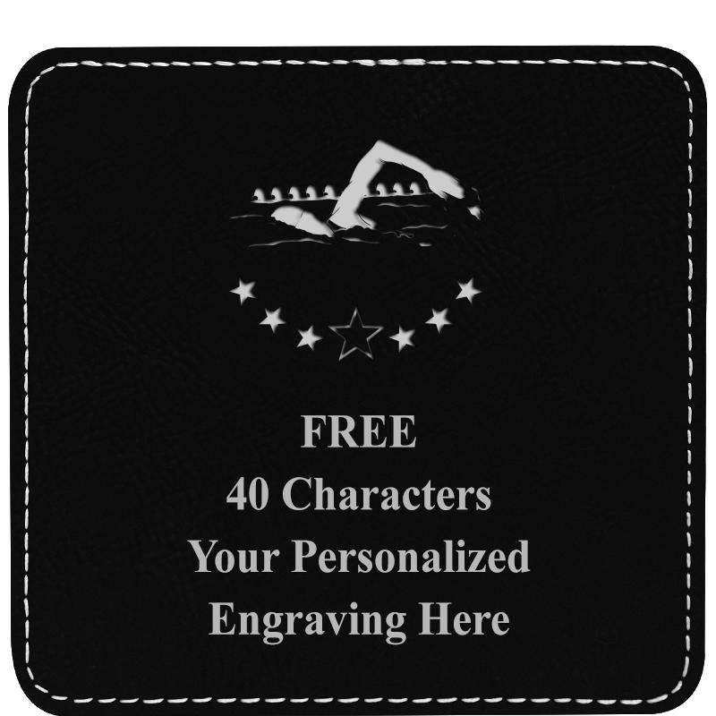 4" COASTER LEATHERETTE