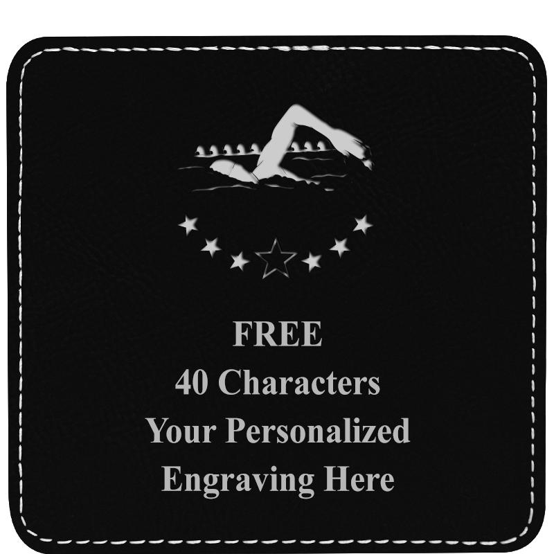 4" COASTER LEATHERETTE