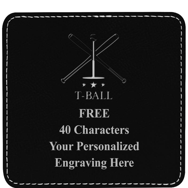 4" COASTER LEATHERETTE