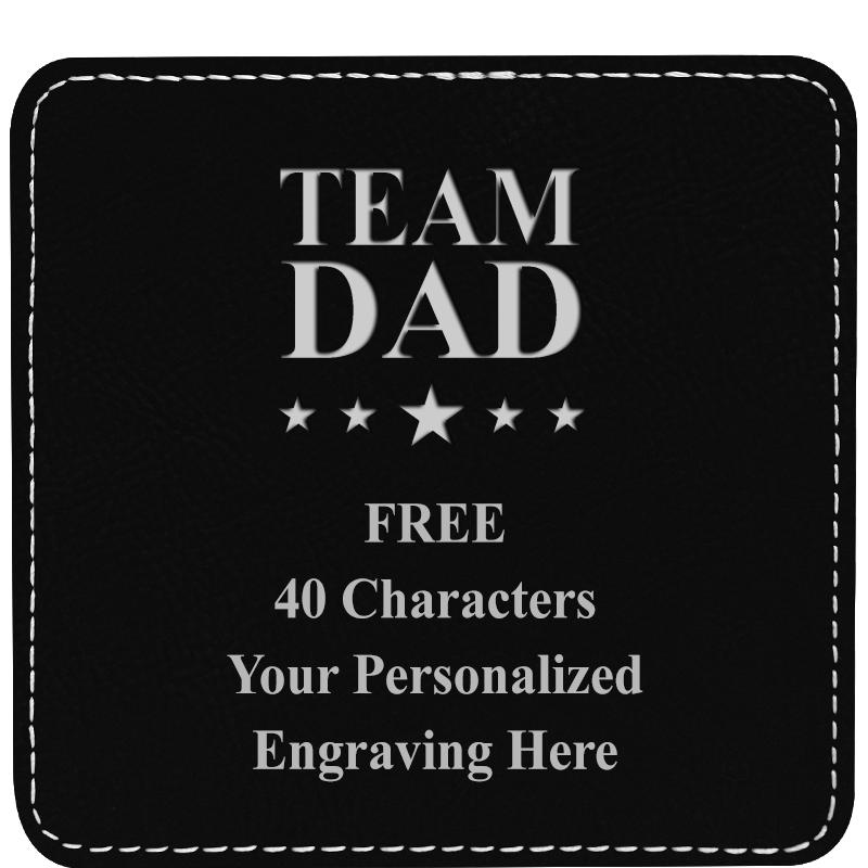 4" COASTER LEATHERETTE