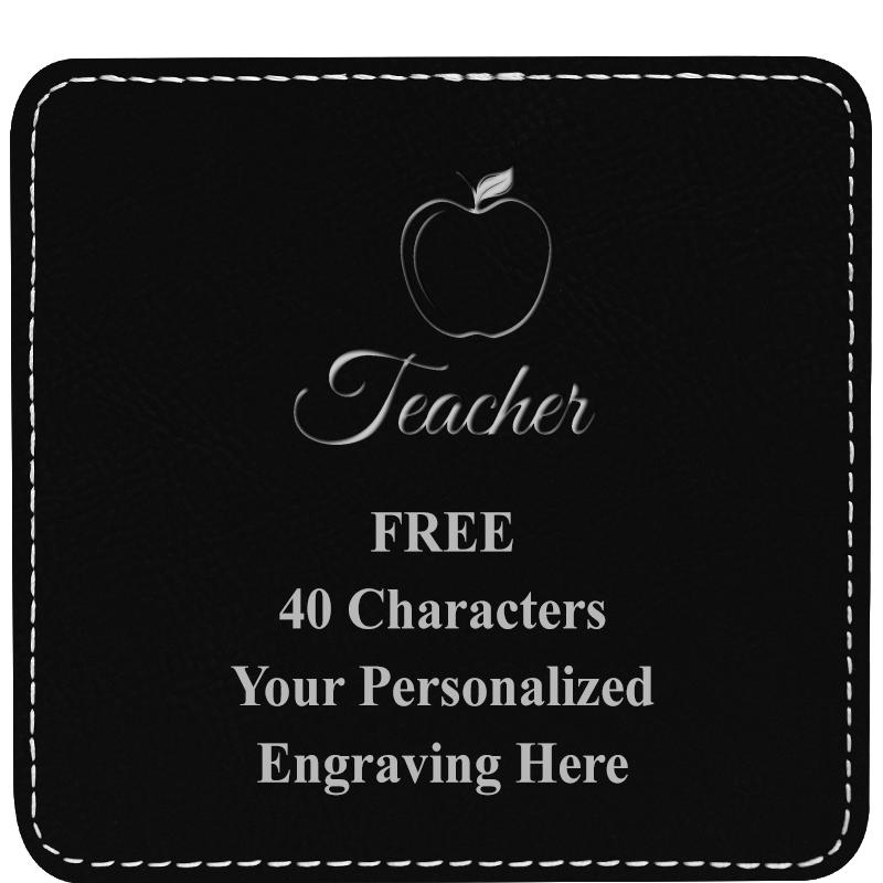 4" COASTER LEATHERETTE