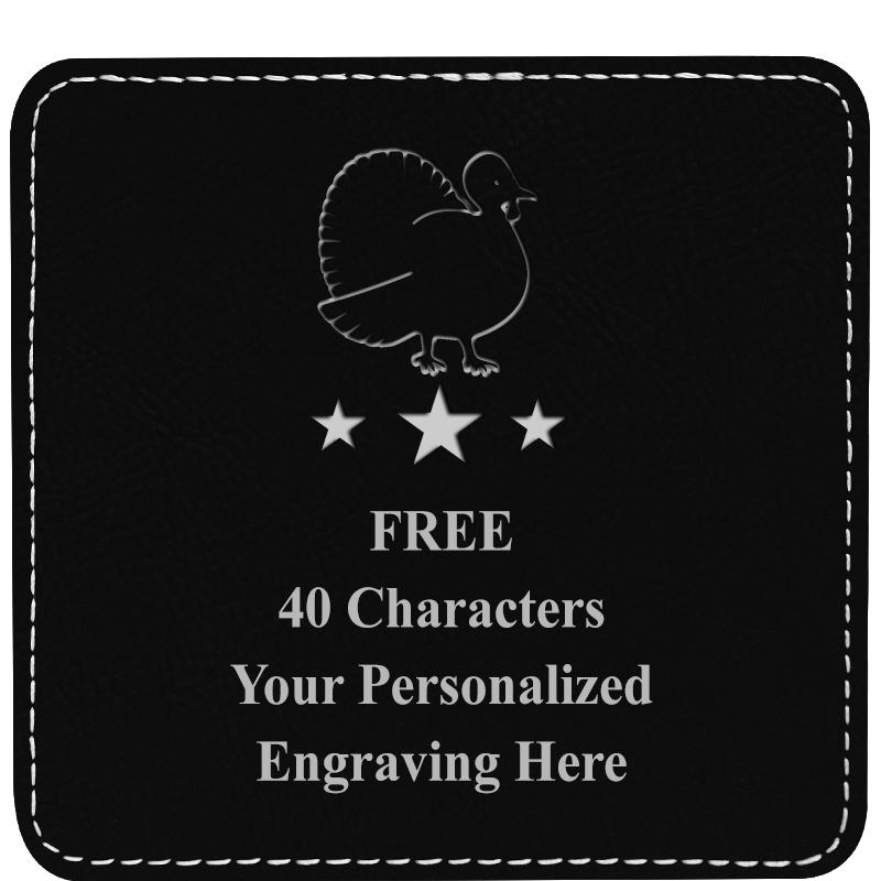 4" COASTER LEATHERETTE