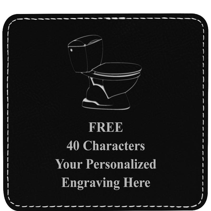 4" COASTER LEATHERETTE