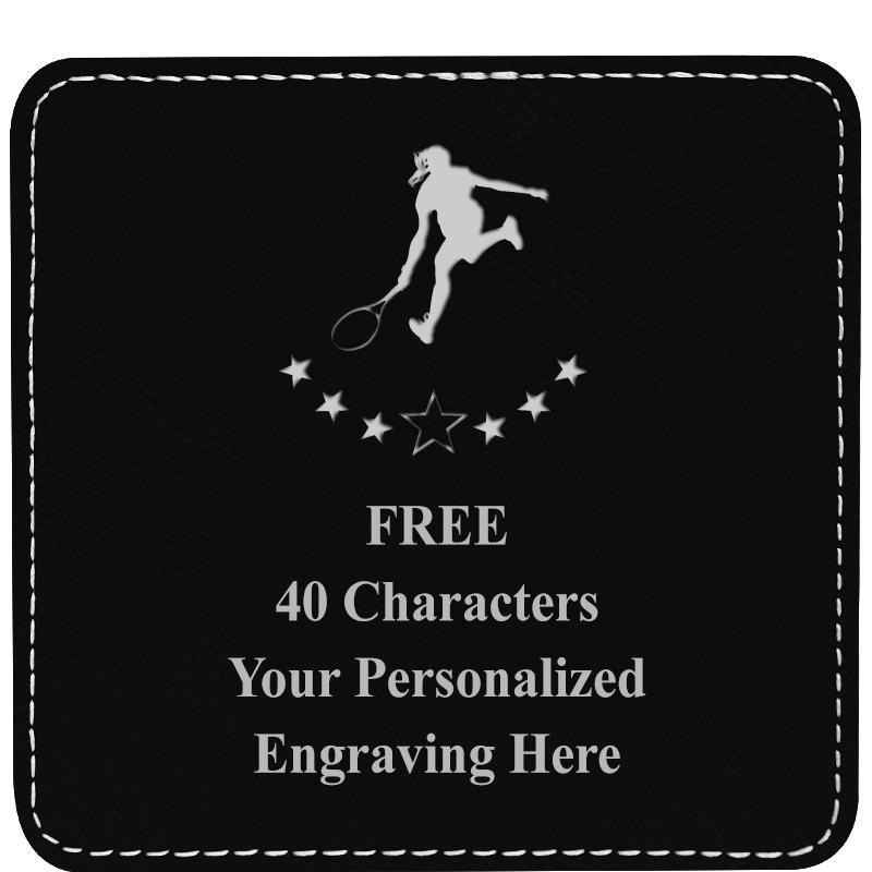 4" COASTER LEATHERETTE