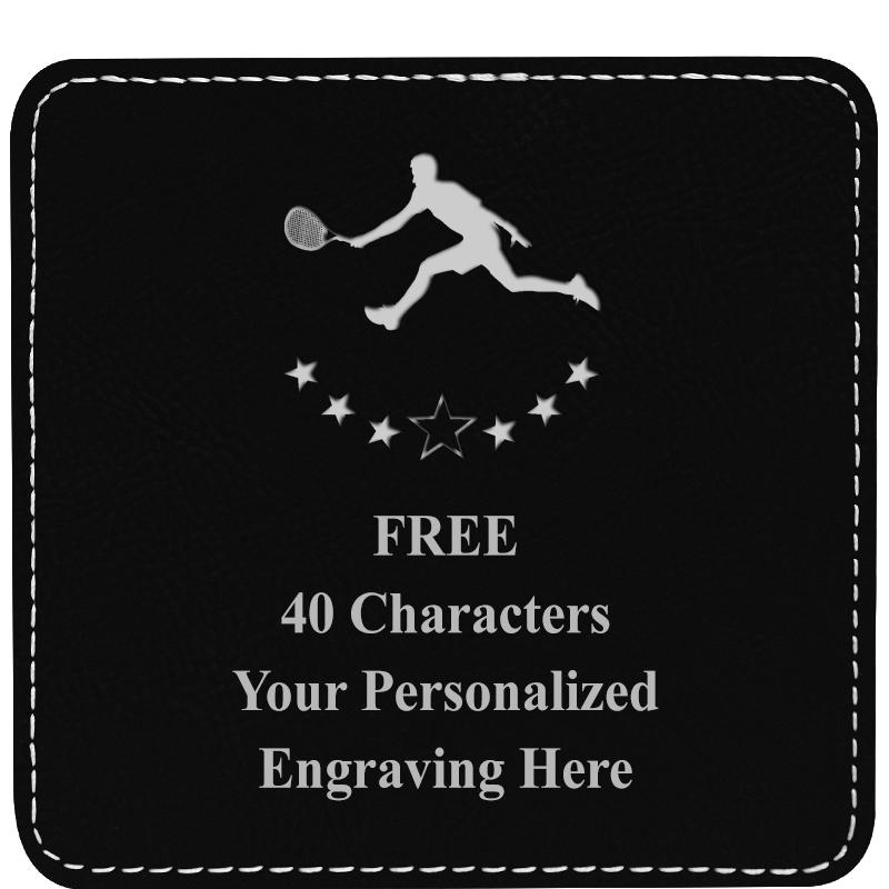 4" COASTER LEATHERETTE