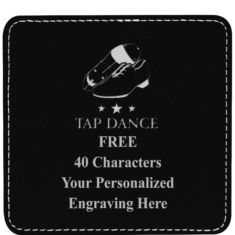 4" COASTER LEATHERETTE