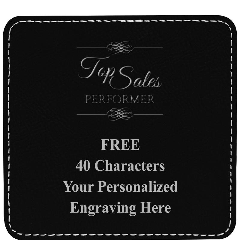 4" COASTER LEATHERETTE