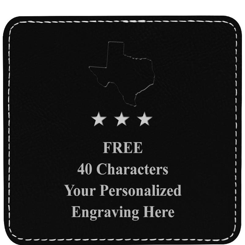 4" COASTER LEATHERETTE