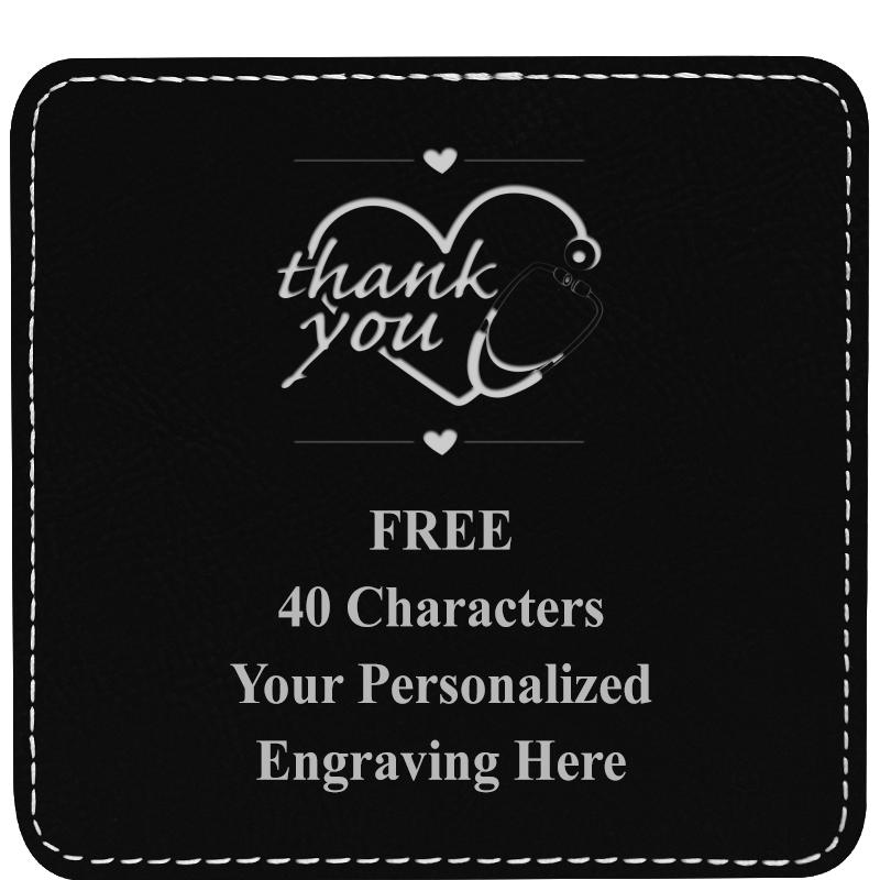 4" COASTER LEATHERETTE