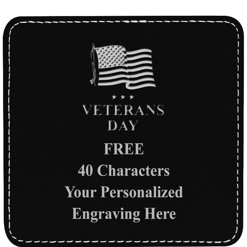 4" COASTER LEATHERETTE