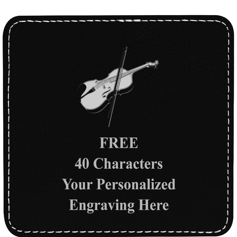 4" COASTER LEATHERETTE