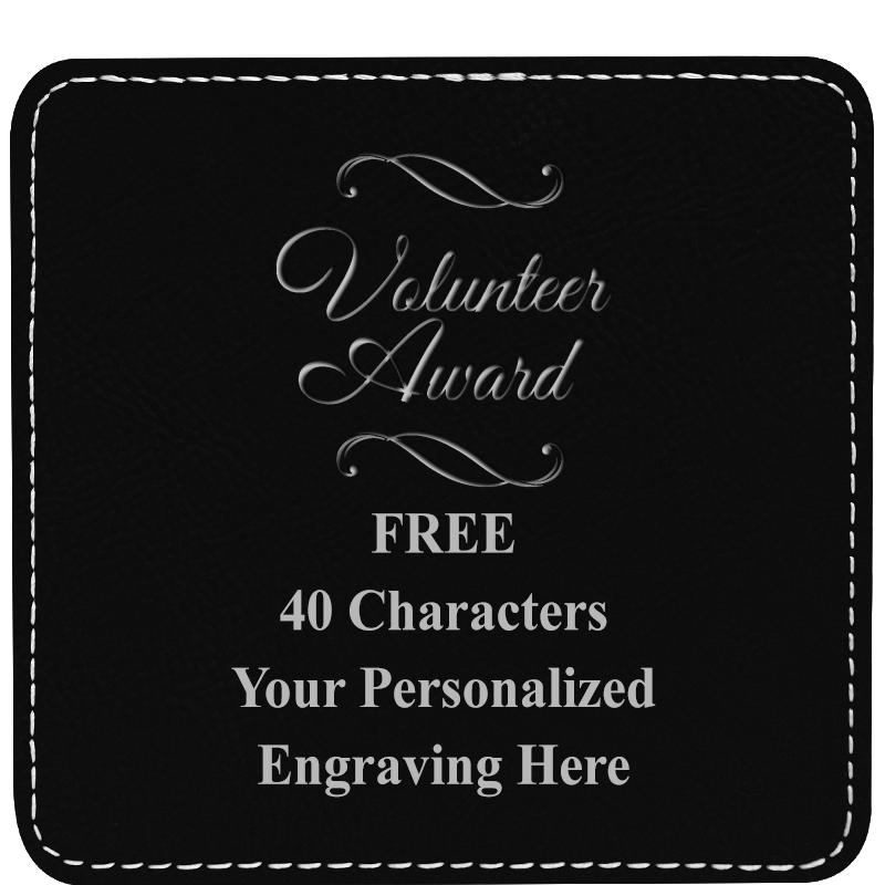 4" COASTER LEATHERETTE