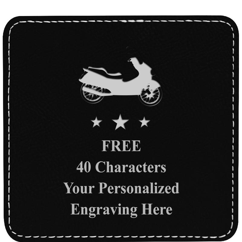 4" COASTER LEATHERETTE