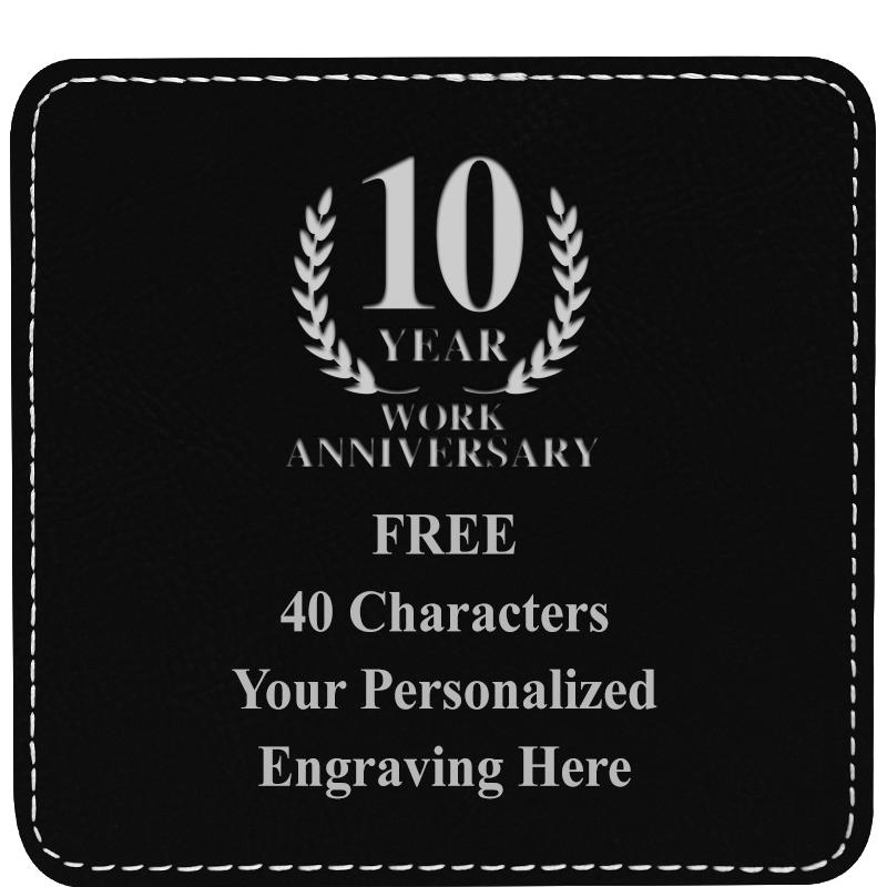 4" COASTER LEATHERETTE