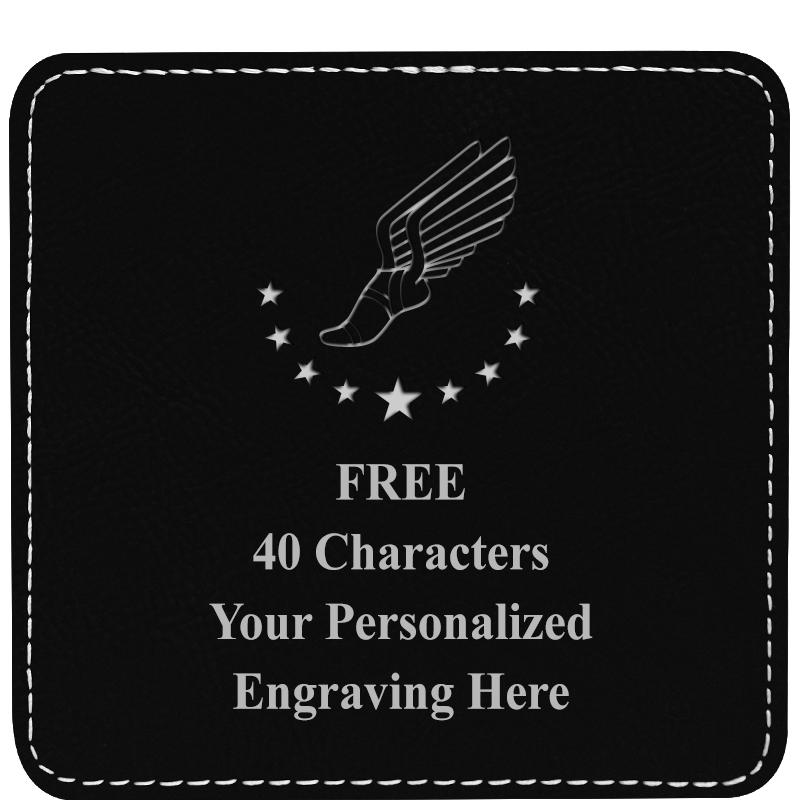 4" COASTER LEATHERETTE