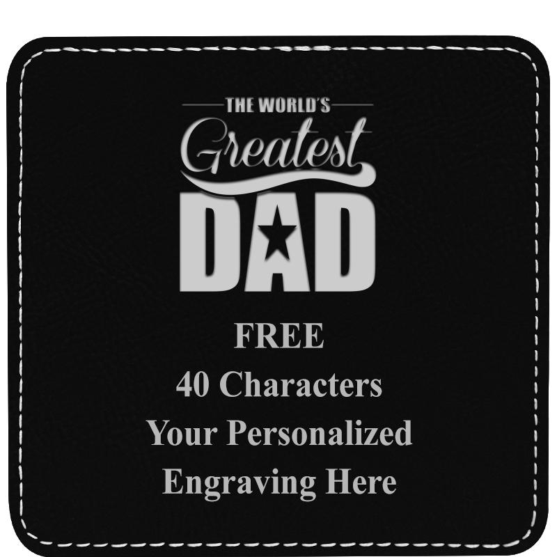 4" COASTER LEATHERETTE