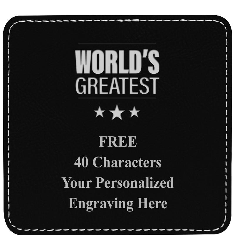 4" COASTER LEATHERETTE