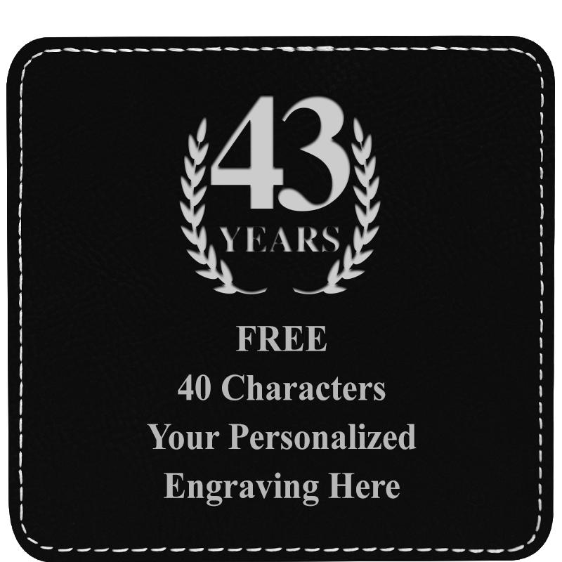 4" COASTER LEATHERETTE