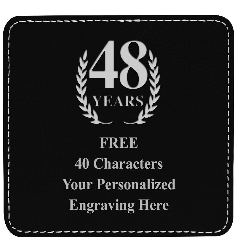 4" COASTER LEATHERETTE