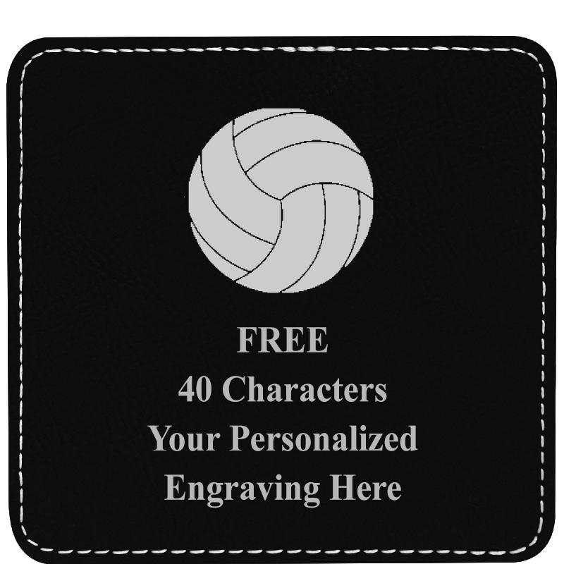 4" COASTER LEATHERETTE