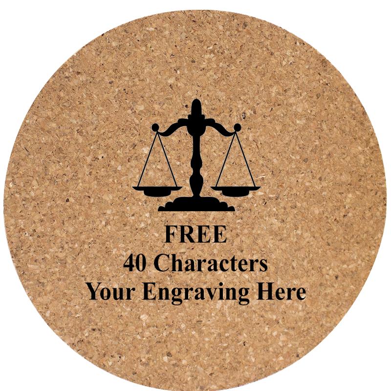 4" COASTER ROUND CORK