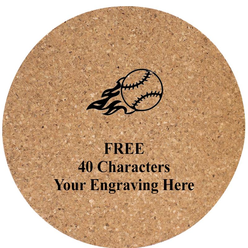 4" COASTER ROUND CORK