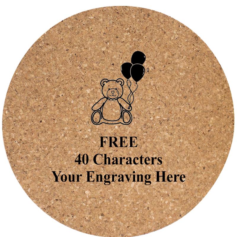 4" COASTER ROUND CORK