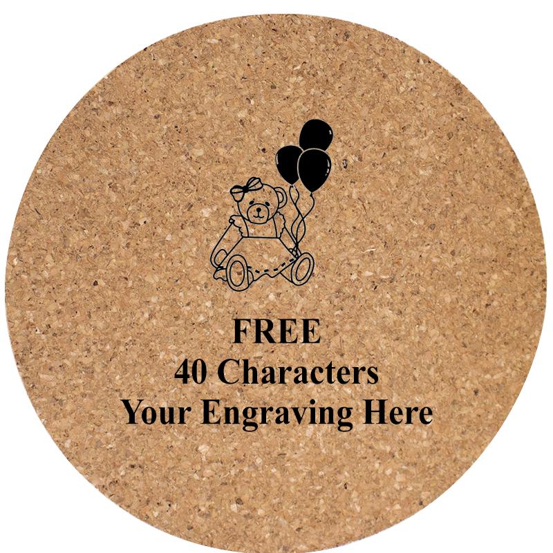 4" COASTER ROUND CORK