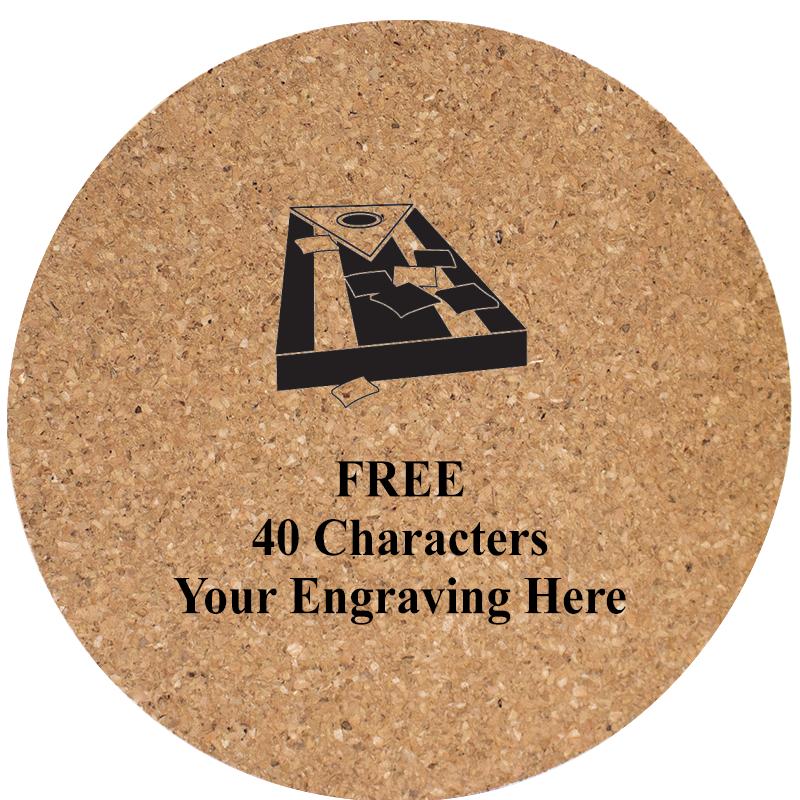 4" COASTER ROUND CORK