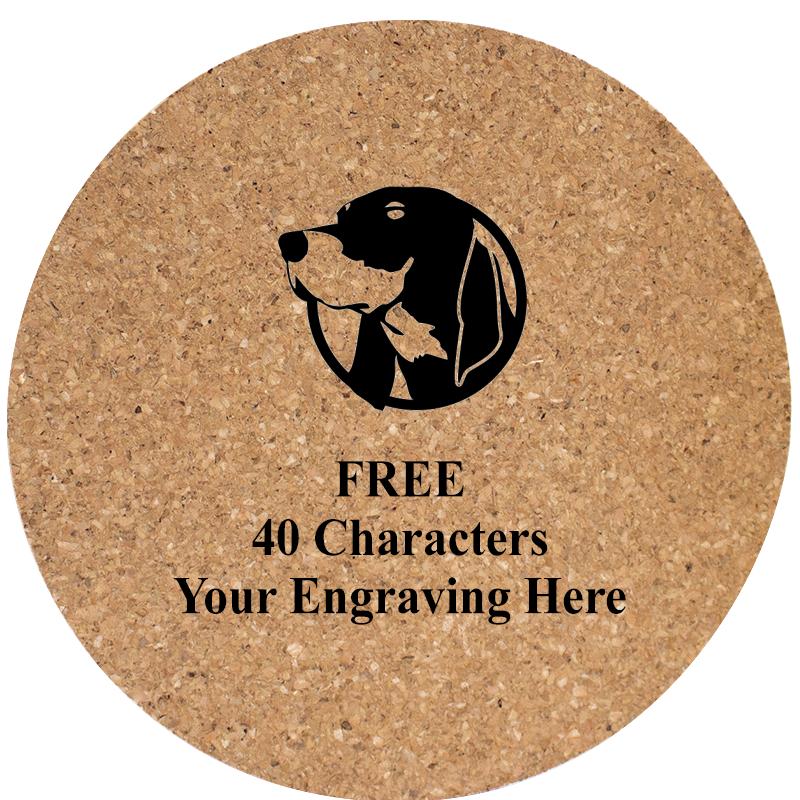 4" COASTER ROUND CORK