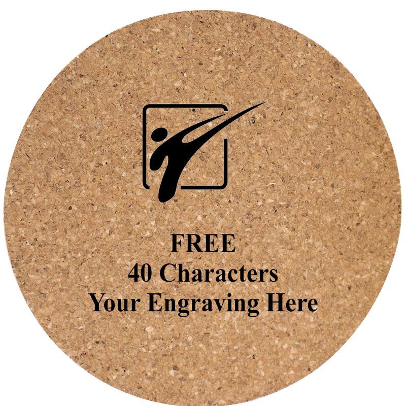 4" COASTER ROUND CORK