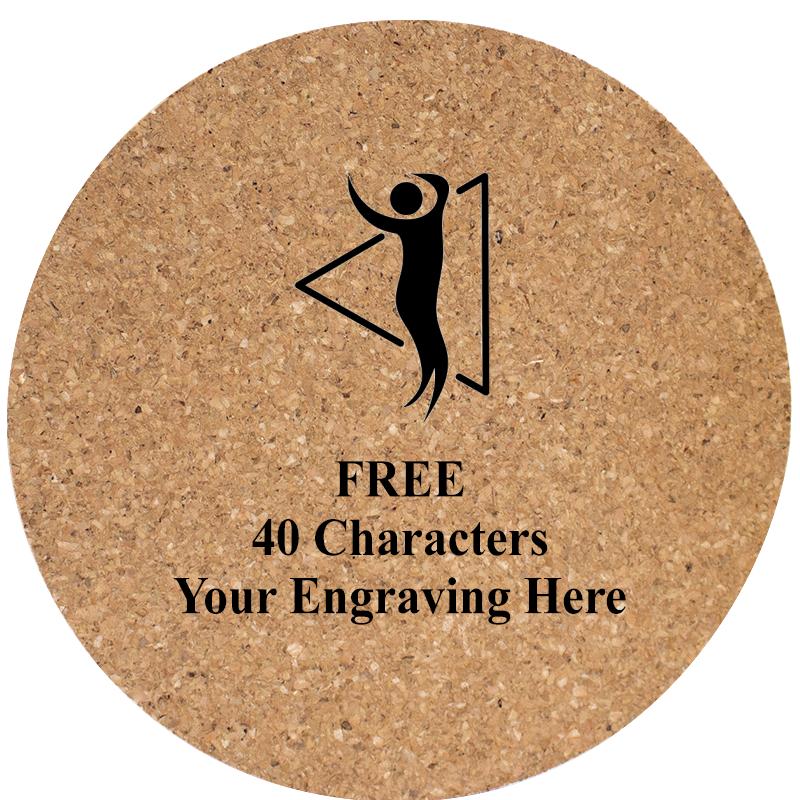 4" COASTER ROUND CORK