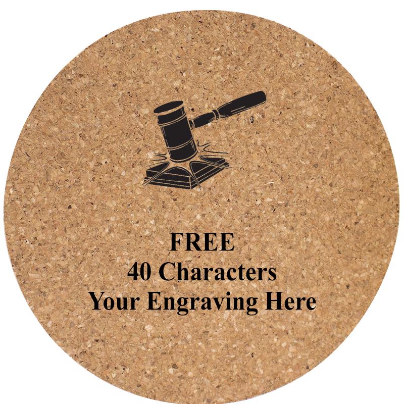 4" COASTER ROUND CORK