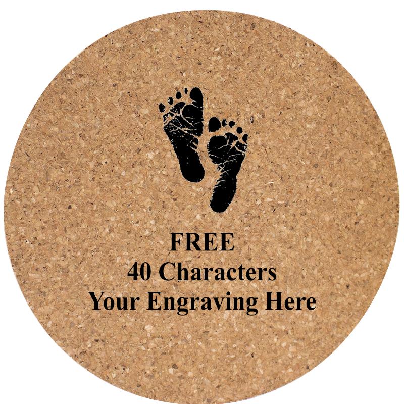 4" COASTER ROUND CORK