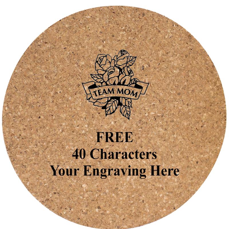 4" COASTER ROUND CORK