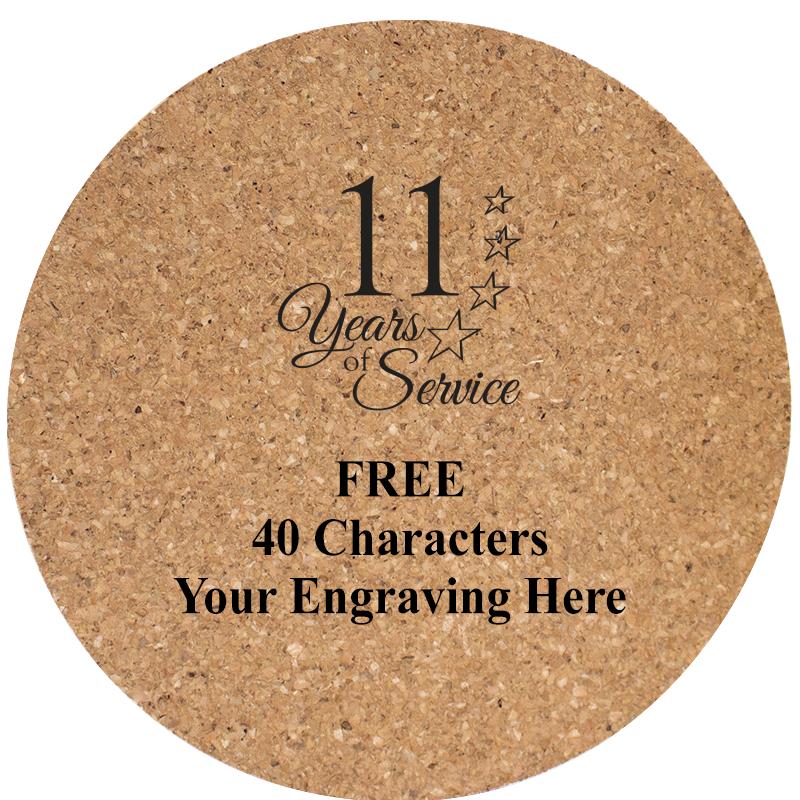 4" COASTER ROUND CORK