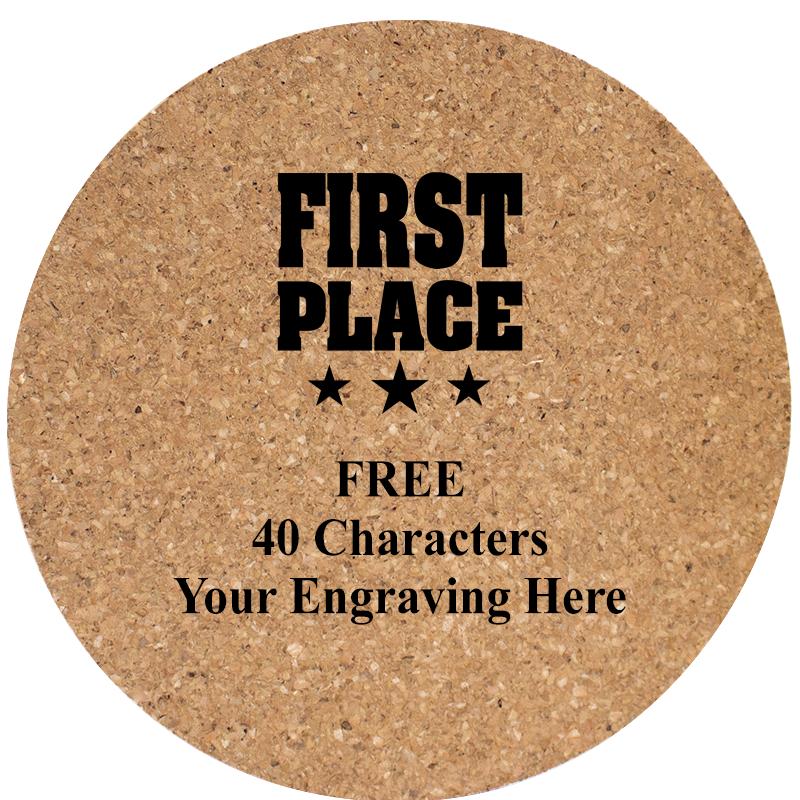 4" COASTER ROUND CORK