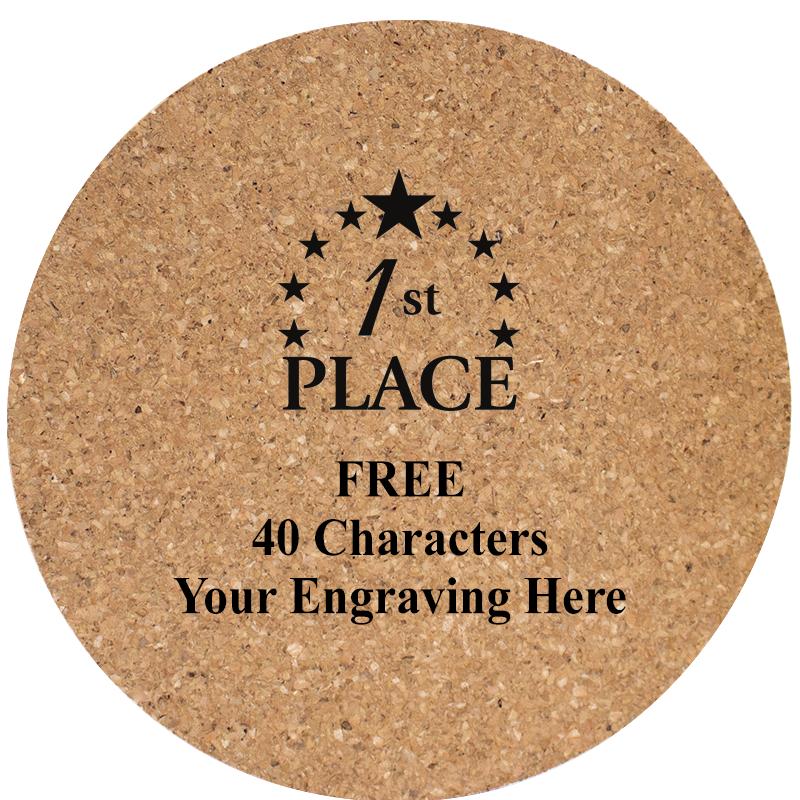 4" COASTER ROUND CORK