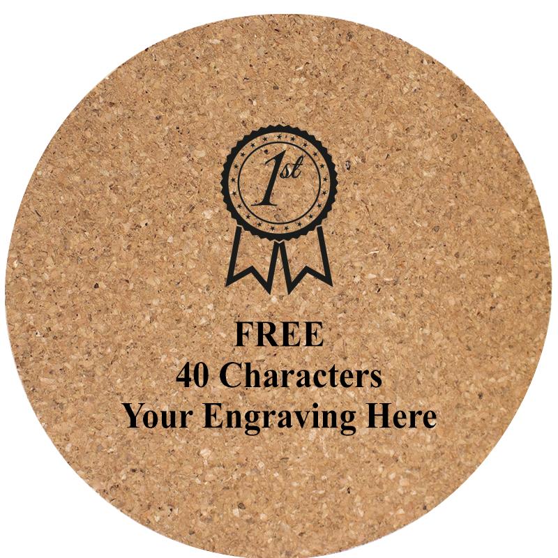 4" COASTER ROUND CORK