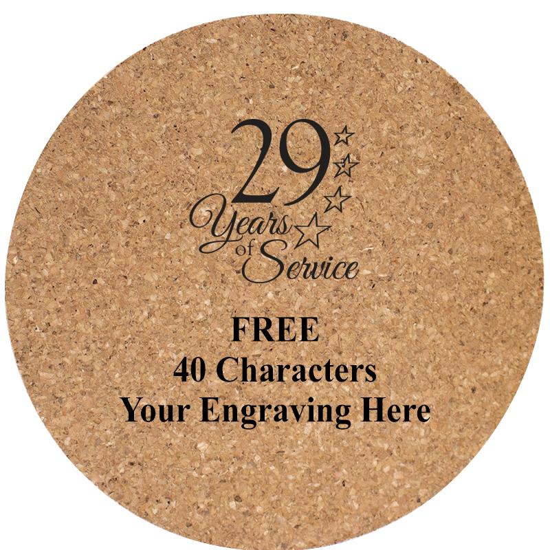 4" COASTER ROUND CORK